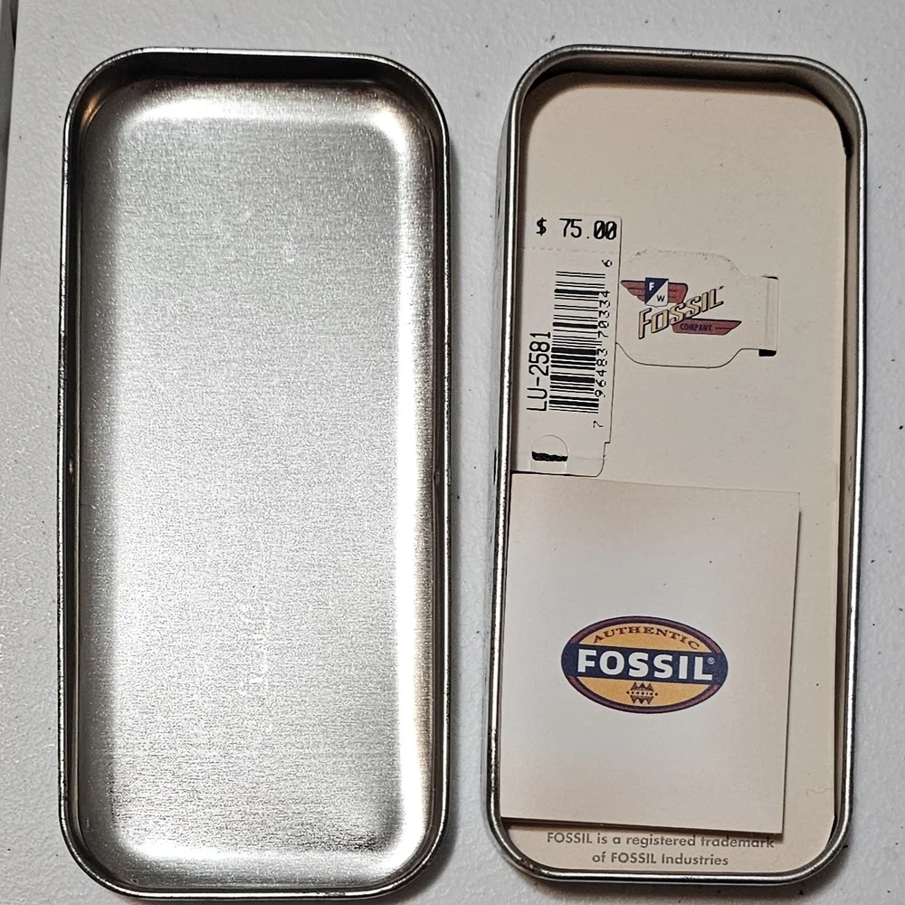 Fossil LU-2581 Vintage 1996 Star Master Leather Band Watch Good Condition - Picture 4 of 8